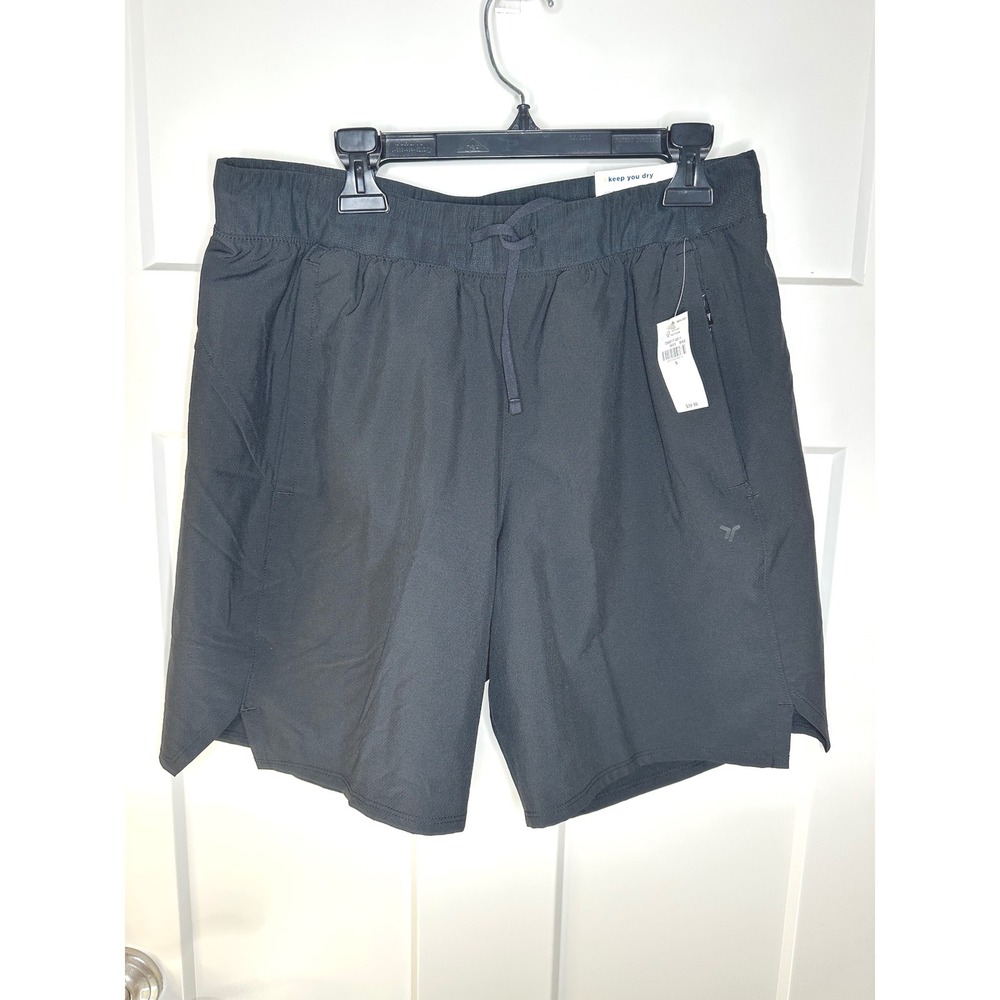 Old Navy Active Go-Dry Cool Mens Shorts Black S Zip Pockets 726517-02-1‎